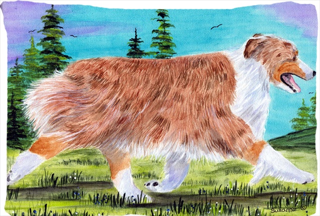 20.5 x 30 in. Australian Shepherd Moisture Wicking Fabric Standard Pillowcase