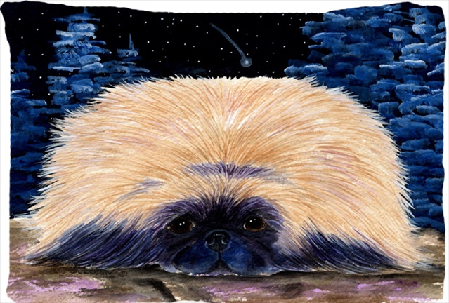Starry Night Pekingese Moisture Wicking Fabric Standard Pillowcase
