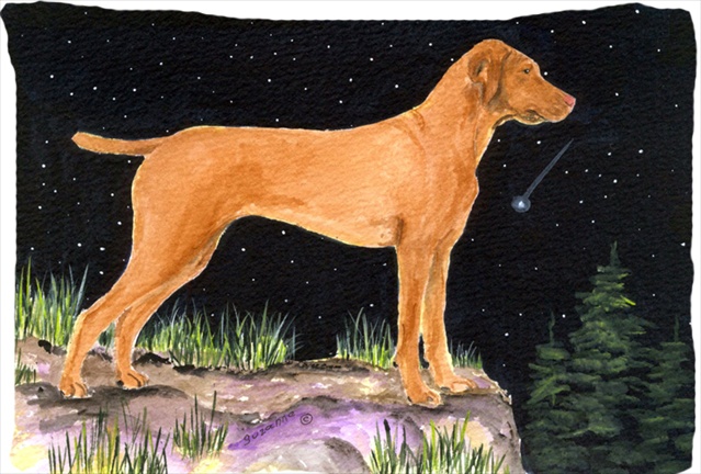 Starry Night Vizsla Moisture Wicking Fabric Standard Pillowcase