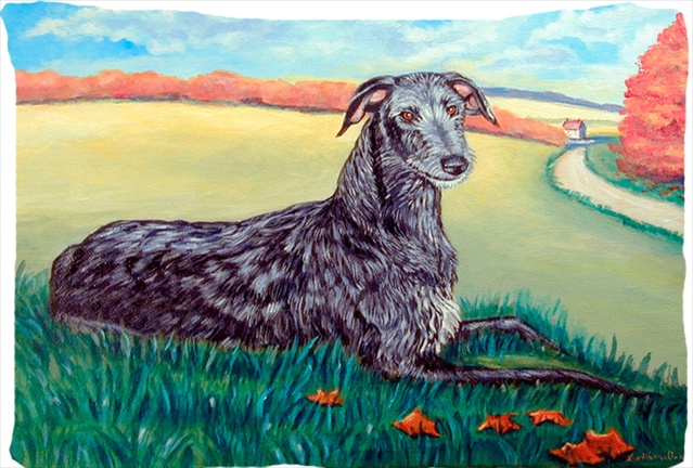 Scottish Deerhound Moisture Wicking Fabric Standard Pillowcase
