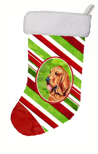 Bloodhound Candy Cane Holiday Christmas Christmas Stocking