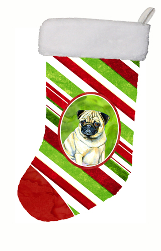 Pug Candy Cane Holiday Christmas Christmas Stocking
