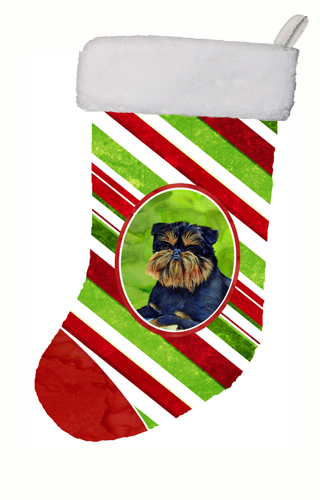 Brussels Griffon Candy Cane Holiday Christmas Christmas Stocking