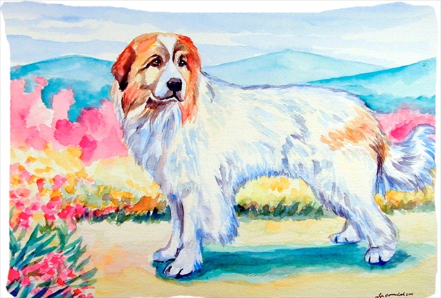 Picture of Carolines Treasures 7130PILLOWCASE 20.5 x 30 in. Great Pyrenees Moisture Wicking Fabric Standard Pillowcase