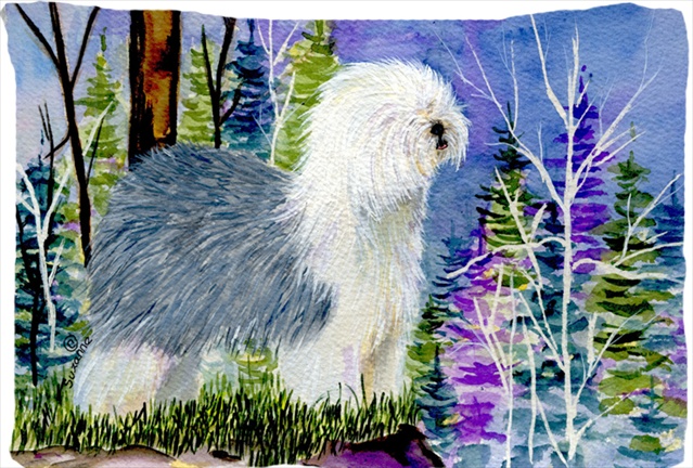 20.5 x 30 in. Old English Sheepdog Moisture Wicking Fabric Standard Pillowcase