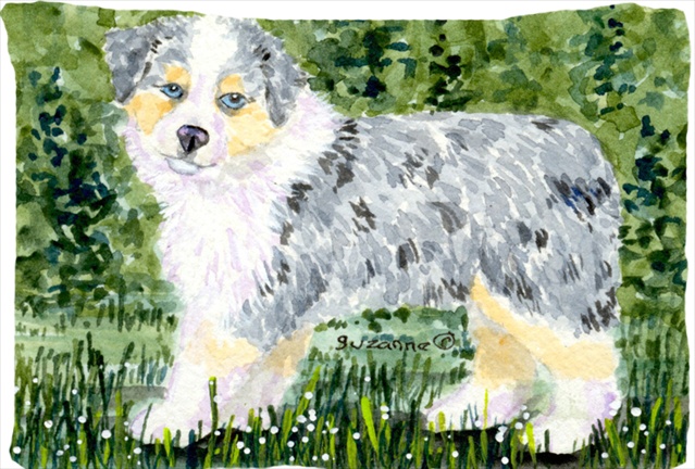 20.5 x 30 in. Australian Shepherd Moisture Wicking Fabric Standard Pillowcase