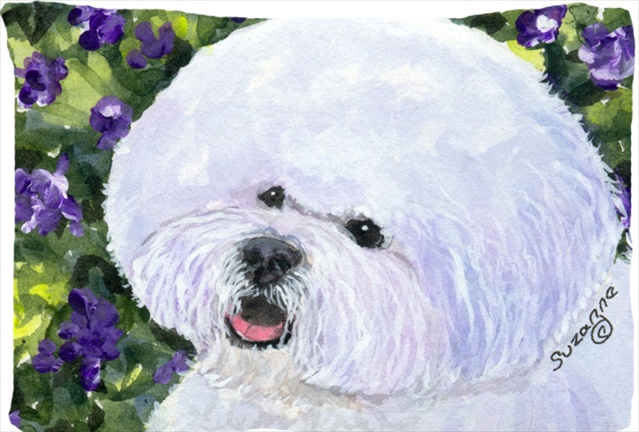 20.5 x 30 in. Bichon Frise Moisture Wicking Fabric Standard Pillowcase