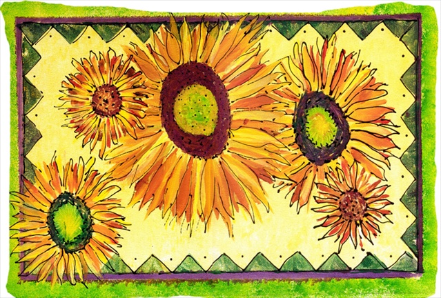 Flower - Sunflower Moisture Wicking Fabric Standard Pillowcase