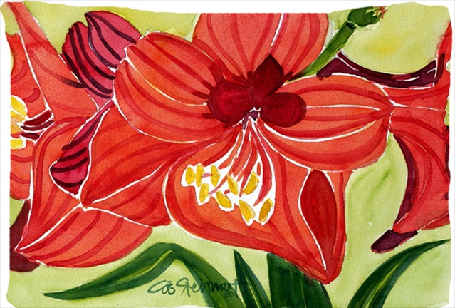 Flower - Amaryllis Moisture Wicking Fabric Standard Pillowcase