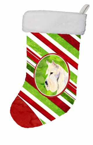 Scottish Terrier Winter Snowflakes Christmas Stocking