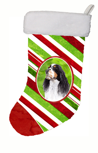 11 x 18 in. Springer Spaniel Candy Cane Holiday Christmas Christmas Stocking