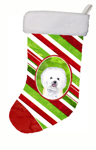 Bichon Frise Candy Cane Holiday Christmas Christmas Stocking