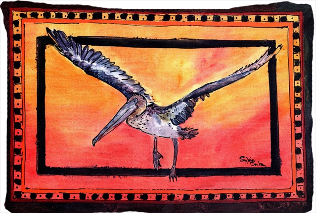 Bird - Pelican Moisture Wicking Fabric Standard Pillowcase