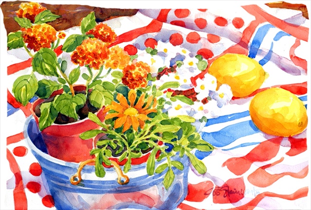 Flowers With A Side Of Lemons Moisture Wicking Fabric Standard Pillowcase