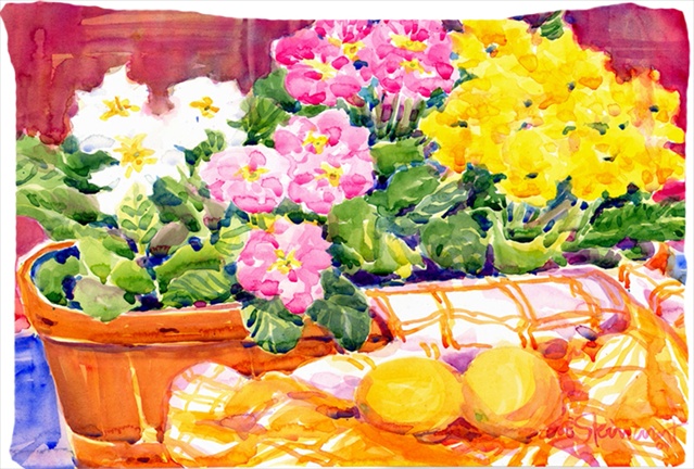 Flower - Primroses Moisture Wicking Fabric Standard Pillowcase