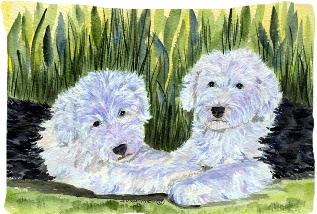 SS8282PILLOWCASE 20.5 x 30 in. Old English Sheepdog Moisture Wicking Fabric Standard Pillowcase