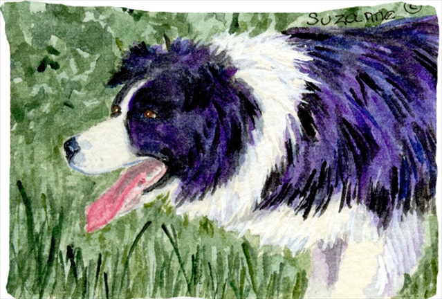 20.5 x 30 in. Border Collie Moisture Wicking Fabric Standard Pillowcase