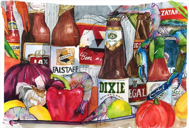 New Orleans Beers And Spices Moisture Wicking Fabric Standard Pillowcase