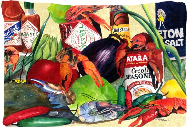 20.5 x 30 in. Spices And Crawfish Moisture Wicking Fabric Standard Pillowcase