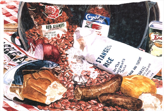 Red Beans And Rice Moisture Wicking Fabric Standard Pillowcase - Red - 20.5 x 30 in.