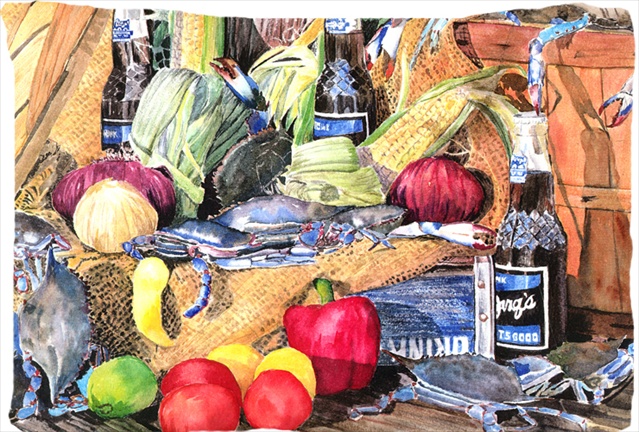 Barqs And Crabs Moisture Wicking Fabric Standard Pillowcase