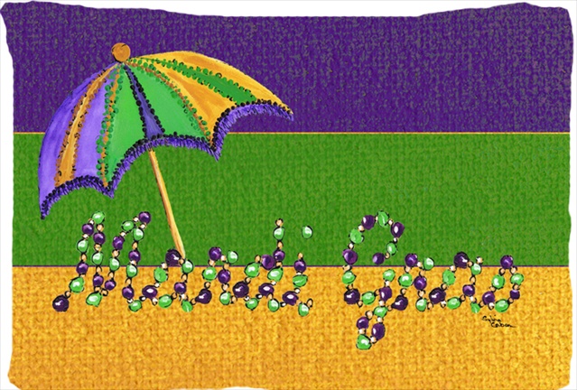 Picture of Carolines Treasures 8381PILLOWCASE 20.5 x 30 in. Mardi Gras Moisture Wicking Fabric Standard Pillowcase