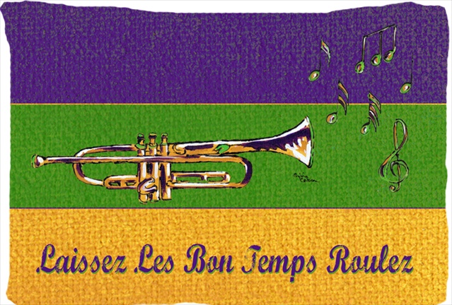 8382PILLOWCASE 20.5 x 30 in. Mardi Gras Moisture Wicking Fabric Standard Pillowcase