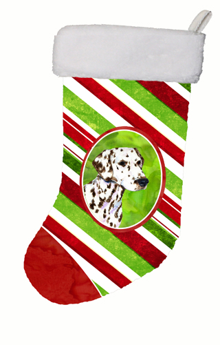 Dalmatian Winter Snowflakes Christmas Stocking - 11 x 18 in.