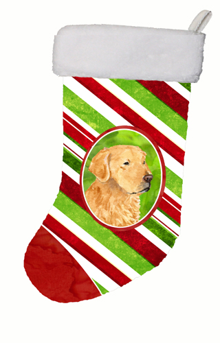 Golden Retriever Candy Cane Christmas Stocking