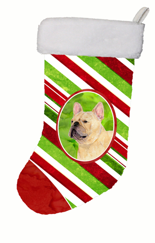 French Bulldog Candy Cane Christmas Stocking