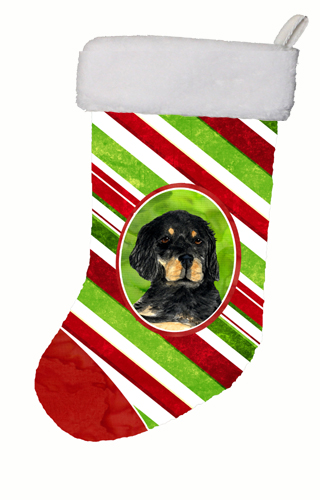 11 x 18 in. Gordon Setter Winter Snowflakes Christmas Stocking