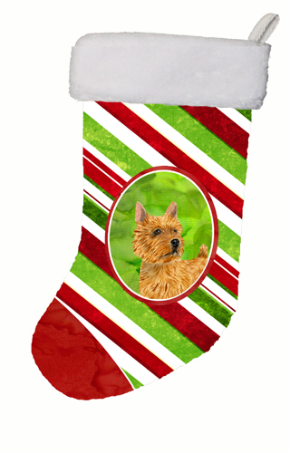 Norwich Terrier Winter Snowflakes Christmas Stocking