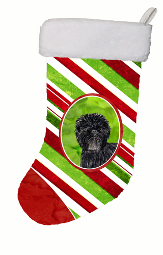 Affenpinscher Winter Snowflakes Christmas Stocking