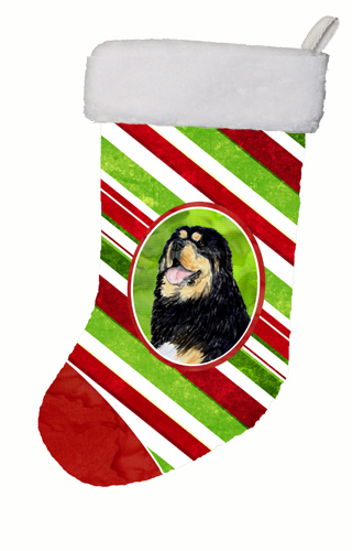 Tibetan Mastiff Winter Snowflakes Christmas Stocking 11 W x 8 H in.