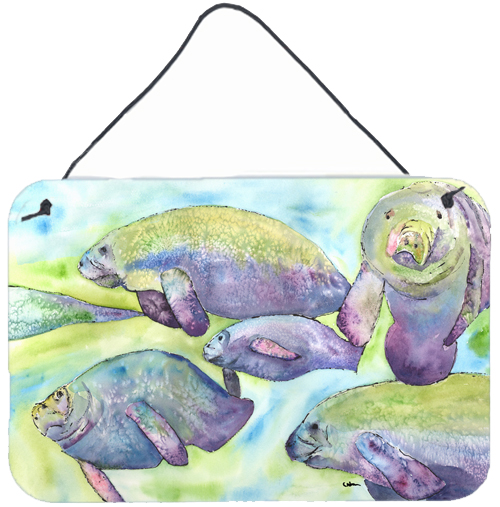 Manatee Indoor Aluminium Metal Wall Or Door Hanging Prints