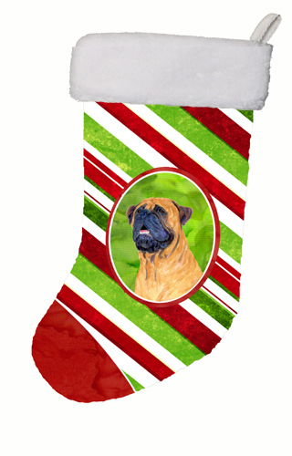 Mastiff Winter Snowflakes Christmas Stocking