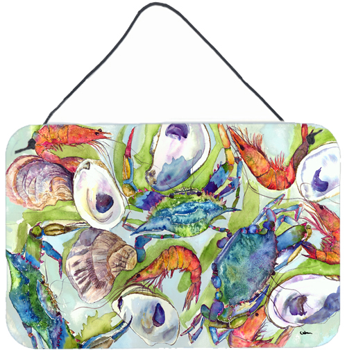 Crab Indoor Aluminium Metal Wall Or Door Hanging Prints