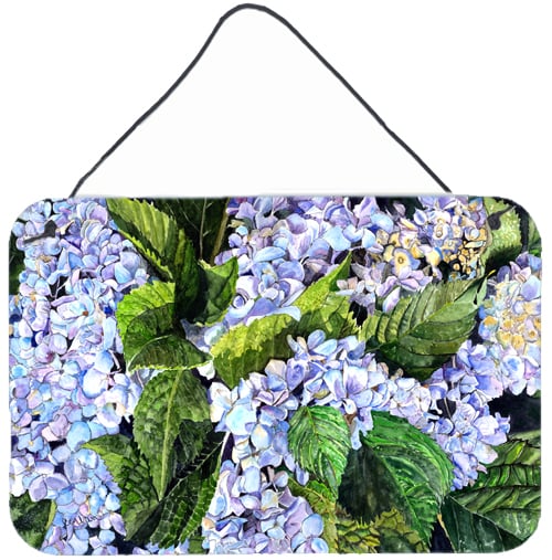 Hydrangea Indoor Aluminium Metal Wall Or Door Hanging Prints