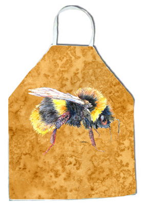 Picture of Carolines Treasures 8850APRON 27 H x 31 W in. Bee on Gold Apron