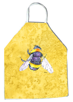Picture of Carolines Treasures 8852APRON 27 H x 31 W in. Bee on Yellow Apron