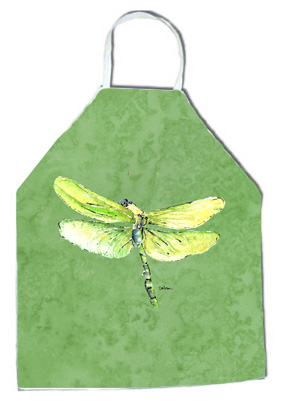 Picture of Carolines Treasures 8864APRON 27 H x 31 W in. Dragonfly on Avacado Apron