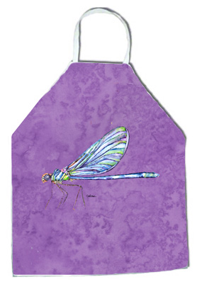 Picture of Carolines Treasures 8865APRON 27 H x 31 W in. Dragonfly on Purple Apron