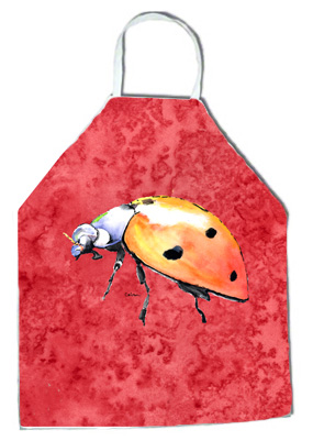 Picture of Carolines Treasures 8868APRON 27 H x 31 W in. Lady Bug on Red Apron