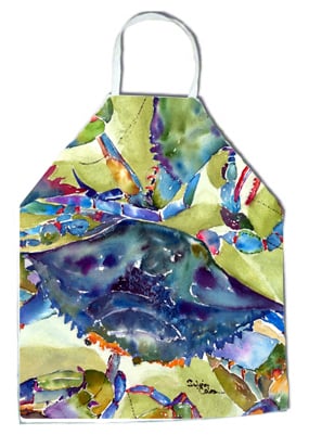 Picture of Carolines Treasures 8512APRON 27 H x 31 W in. Crab All Over Apron