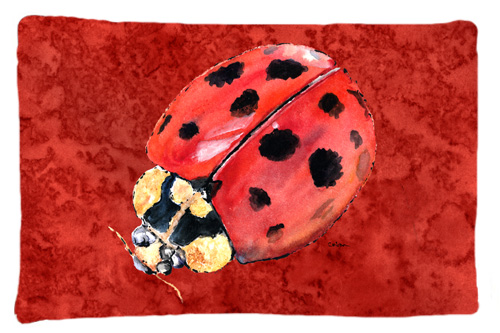 20.5 W x 30 in. Lady Bug on Deep Red Moisture Wicking Fabric Standard Pillowcase
