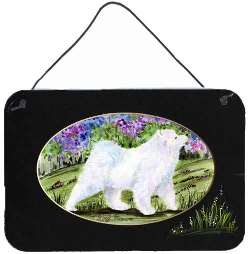Samoyed Indoor Aluminium Metal Wall Or Door Hanging Prints