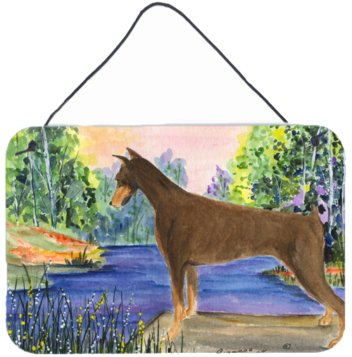 Doberman Indoor Aluminium Metal Wall Or Door Hanging Prints