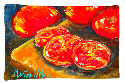Vegetables - Tomatoes Slice It Up Moisture Wicking Fabric Standard Pillowcase