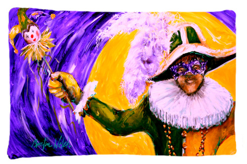 MW1109PILLOWCASE 20.5 W x 30 in. Mardi Gras Hey Mister Moisture Wicking Fabric Standard Pillowcase