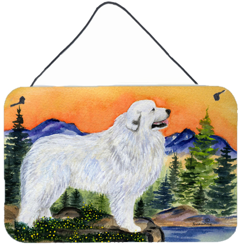 Great Pyrenees Indoor Aluminium Metal Wall Or Door Hanging Prints